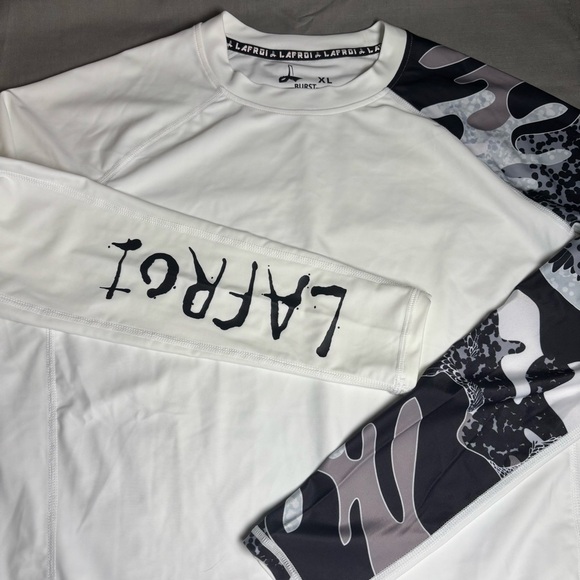 LAFROI Long Sleeve Baselayer Skins Performance Fit Compression Rash Guard-Men XL - Picture 10 of 11